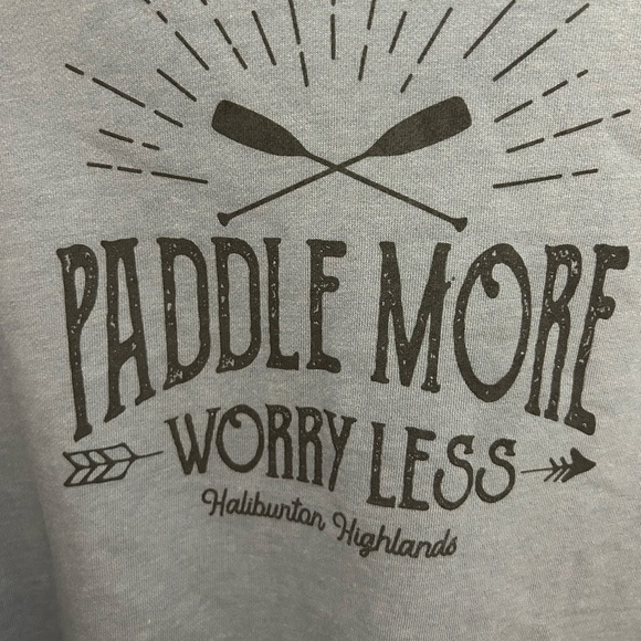 Tall Ships Trading Company Soft Blue Pull-Over Hoodie Sweatshirt, Sz L - Picture 2 of 7